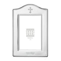 Personalized Silverplated Abbey Cross 4x6 Photo Frame