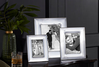 Classic Silverplate 5" x 7" Double Photo Frame